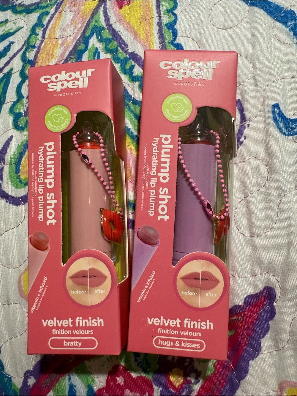 Profusion Colour Spell Plump Shot Velvet Finish Lip Plump - Pink and Purple